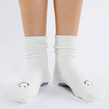Happy Cloud Crew Grip Sock