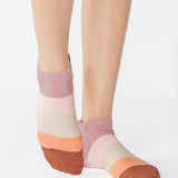 Layered Stripe Full Foot Grip Sock