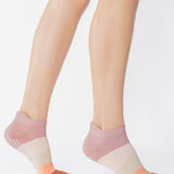 Layered Stripe Full Foot Grip Sock