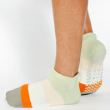 Layered Stripe Full Foot Grip Sock