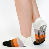 Layered Stripe Full Foot Grip Sock