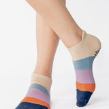 Layered Stripe Full Foot Grip Sock