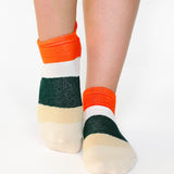 Layered Stripe Full Foot Grip Sock