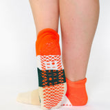 Layered Stripe Full Foot Grip Sock