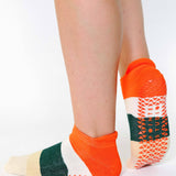 Layered Stripe Full Foot Grip Sock