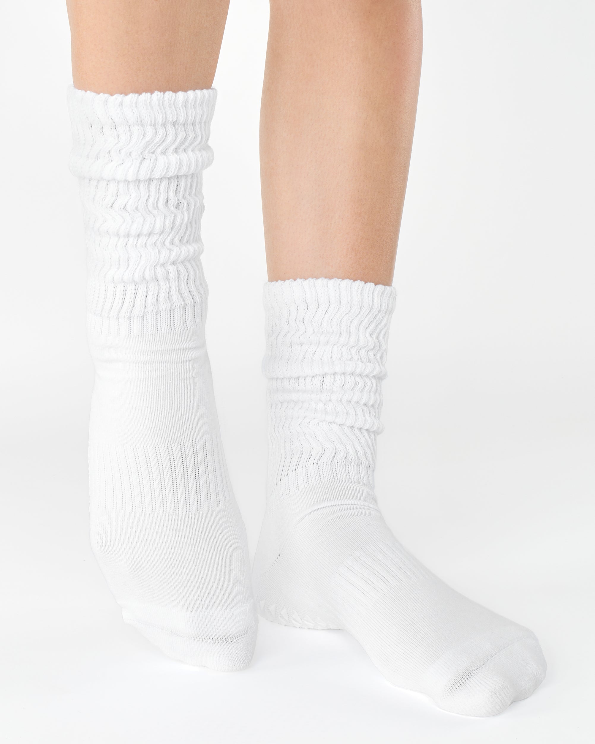 Slouch Crew Grip Socks for Pilates, Barre & Yoga | Pointe Studio
