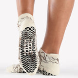 Marble Strap Grip Sock