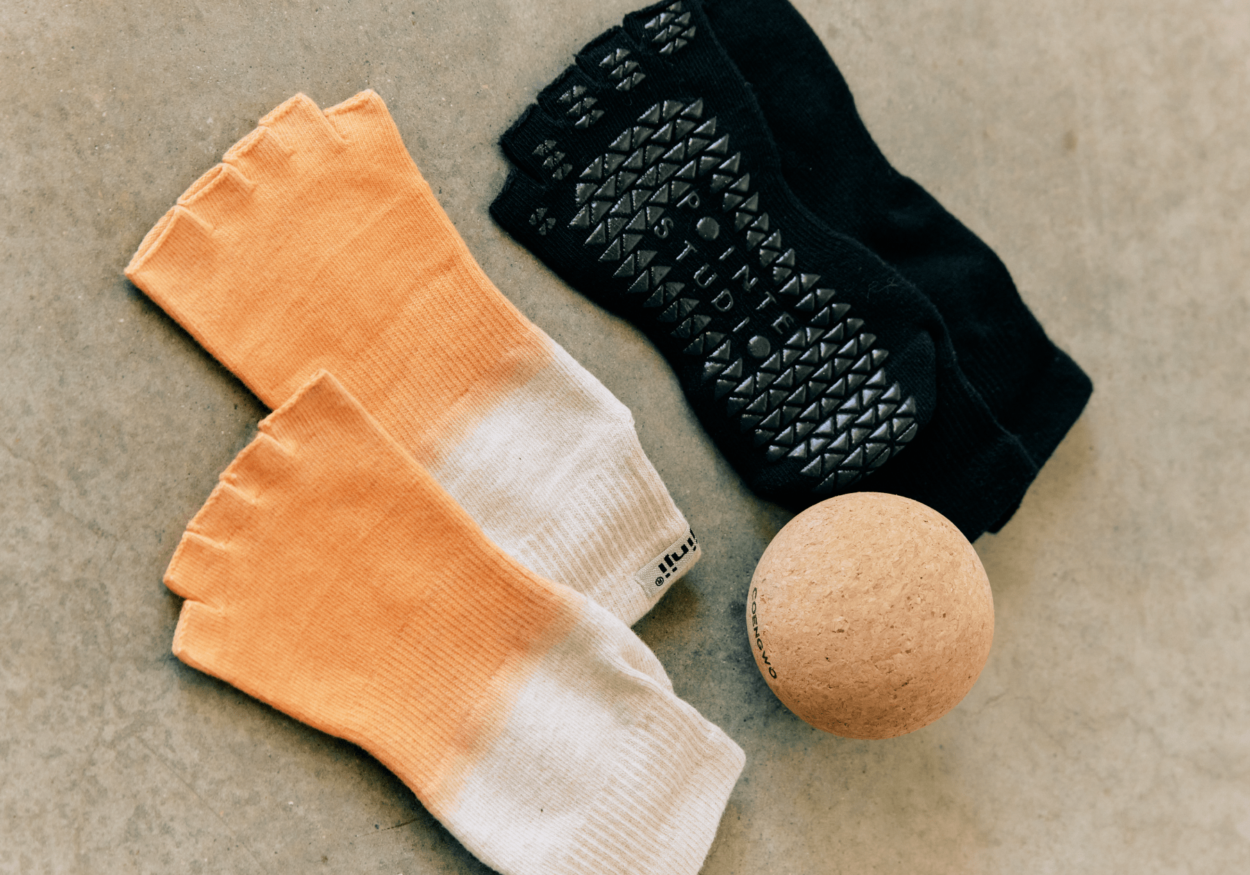 pointe studio x injinji sock collaboration
