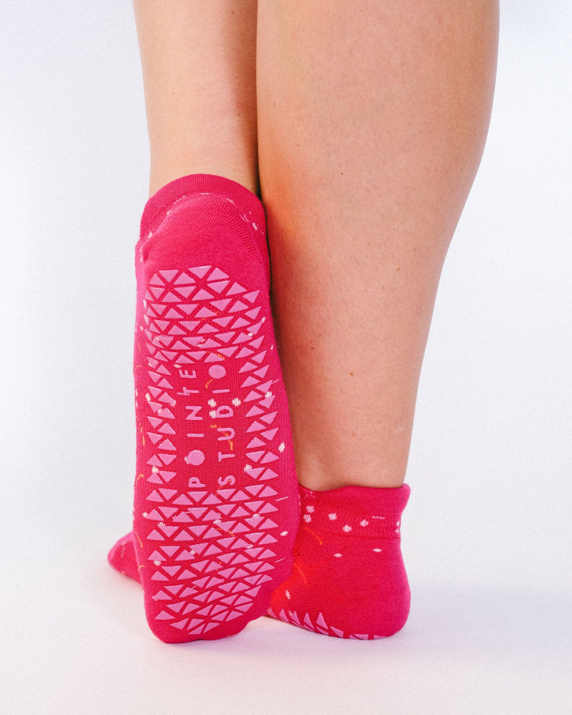 Tick Tock Full Foot Grip Sock