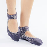 Marble Strap Grip Sock