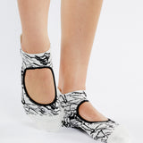 Marble Strap Grip Sock