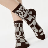 Retro Geo Ankle Grip Sock