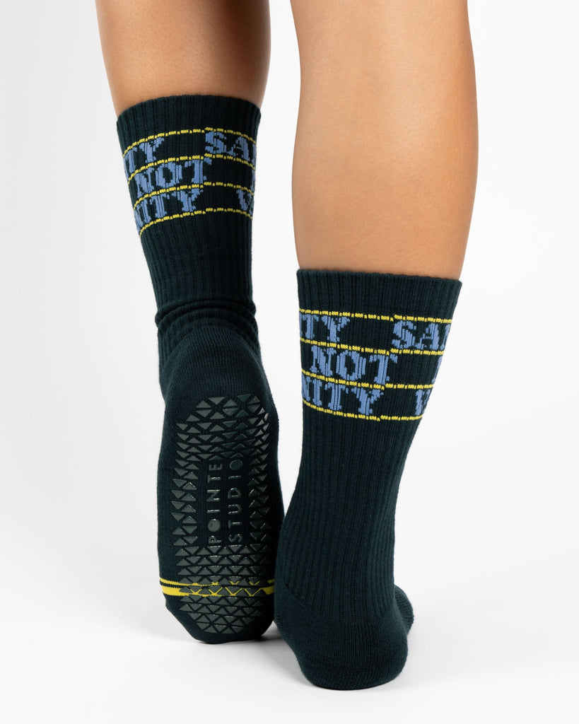 Sanity Not Vanity Crew Grip Sock