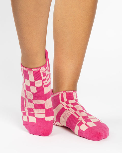 Retro Geo Full Foot Grip Sock