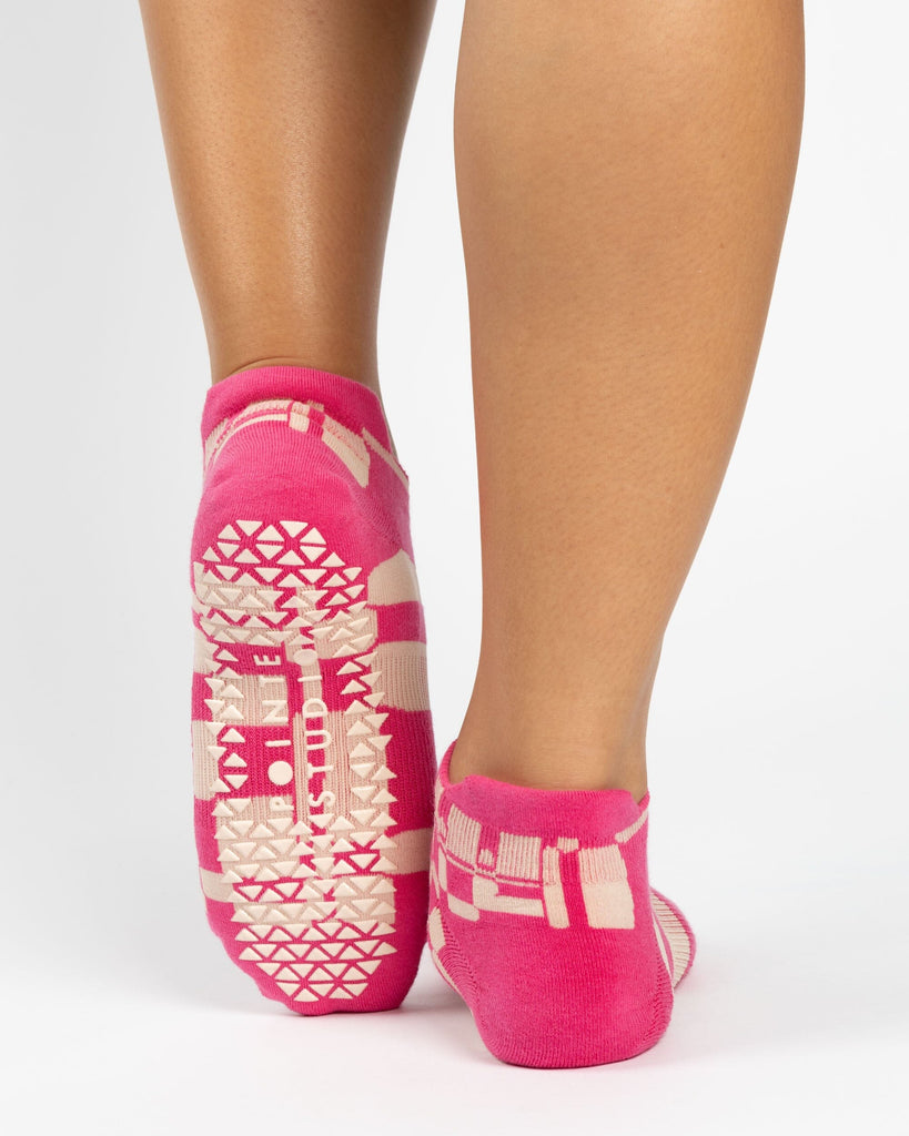 Retro Geo Full Foot Grip Sock