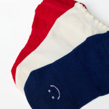 A festive americana Pilates Grip Sock Gift Pack  that includes a red, white, and blue pair of full foot grip socks. Made for pilates, barre, yoga, and beyond. 