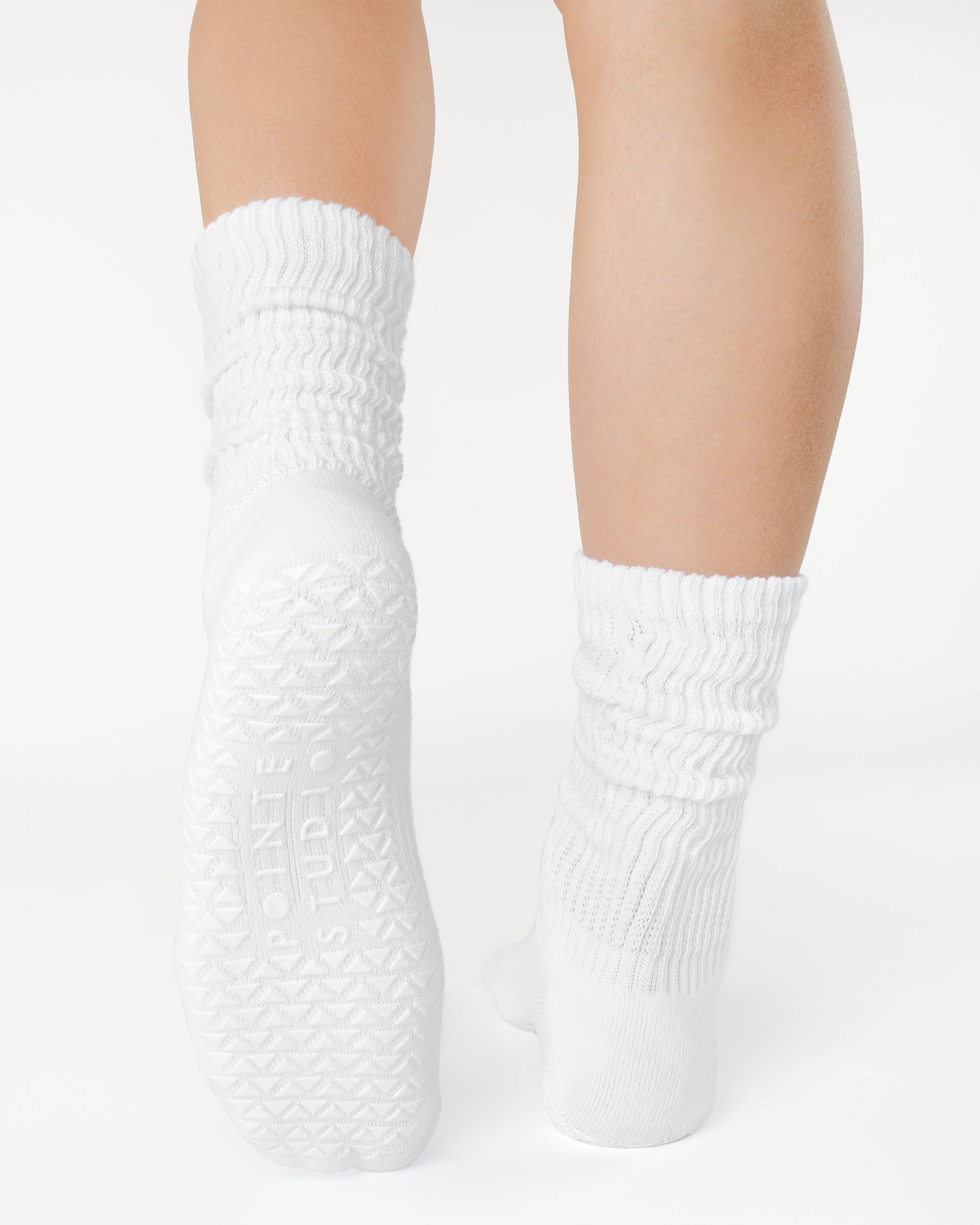 Slouch Crew Grip Socks for Pilates, Barre & Yoga | Pointe Studio