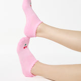 Cherry Full Foot Grip Sock