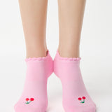 Cherry Full Foot Grip Sock