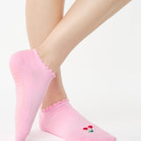 Cherry Full Foot Grip Sock