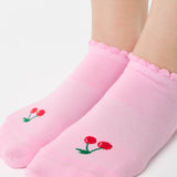 Cherry Full Foot Grip Sock