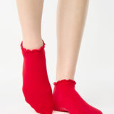 Ruffle Full Foot Grip Sock