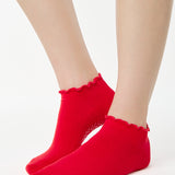 Ruffle Full Foot Grip Sock