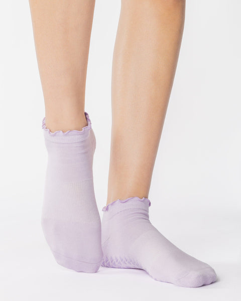 Ruffle Full Foot Grip Sock