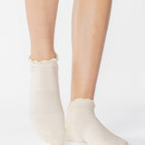 A festive americana Pilates Grip Sock Gift Pack  that includes a red, white, and blue pair of full foot grip socks. Made for pilates, barre, yoga, and beyond. 