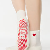 Heart Ankle Grip Sock