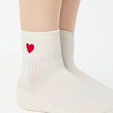 Heart Ankle Grip Sock