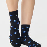 Evil Eyes Ankle Grip Sock