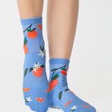 Orange Toss Ankle Grip Sock
