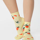 Orange Toss Ankle Grip Sock