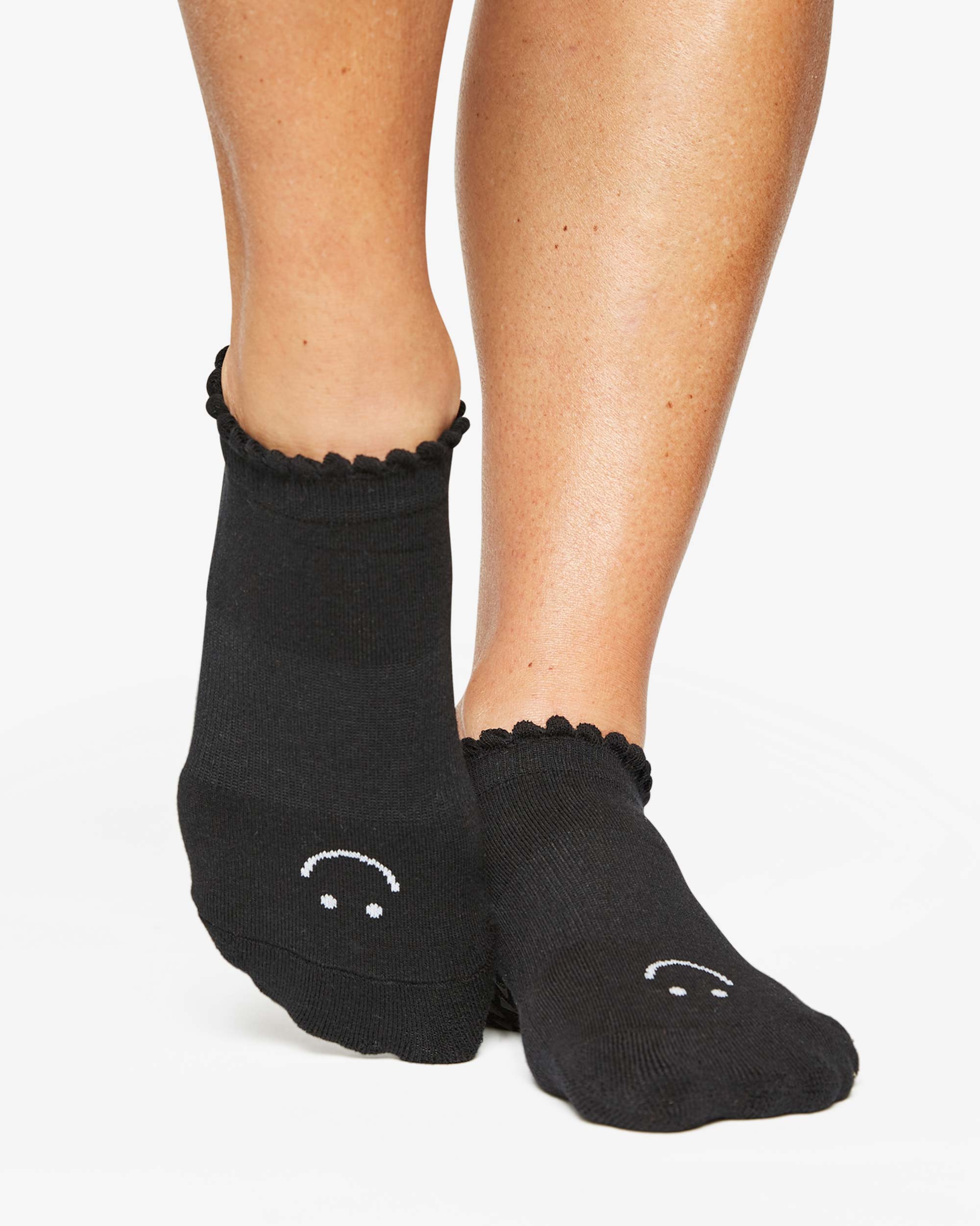 Happy Full Foot black grip socks for reformer Pilates