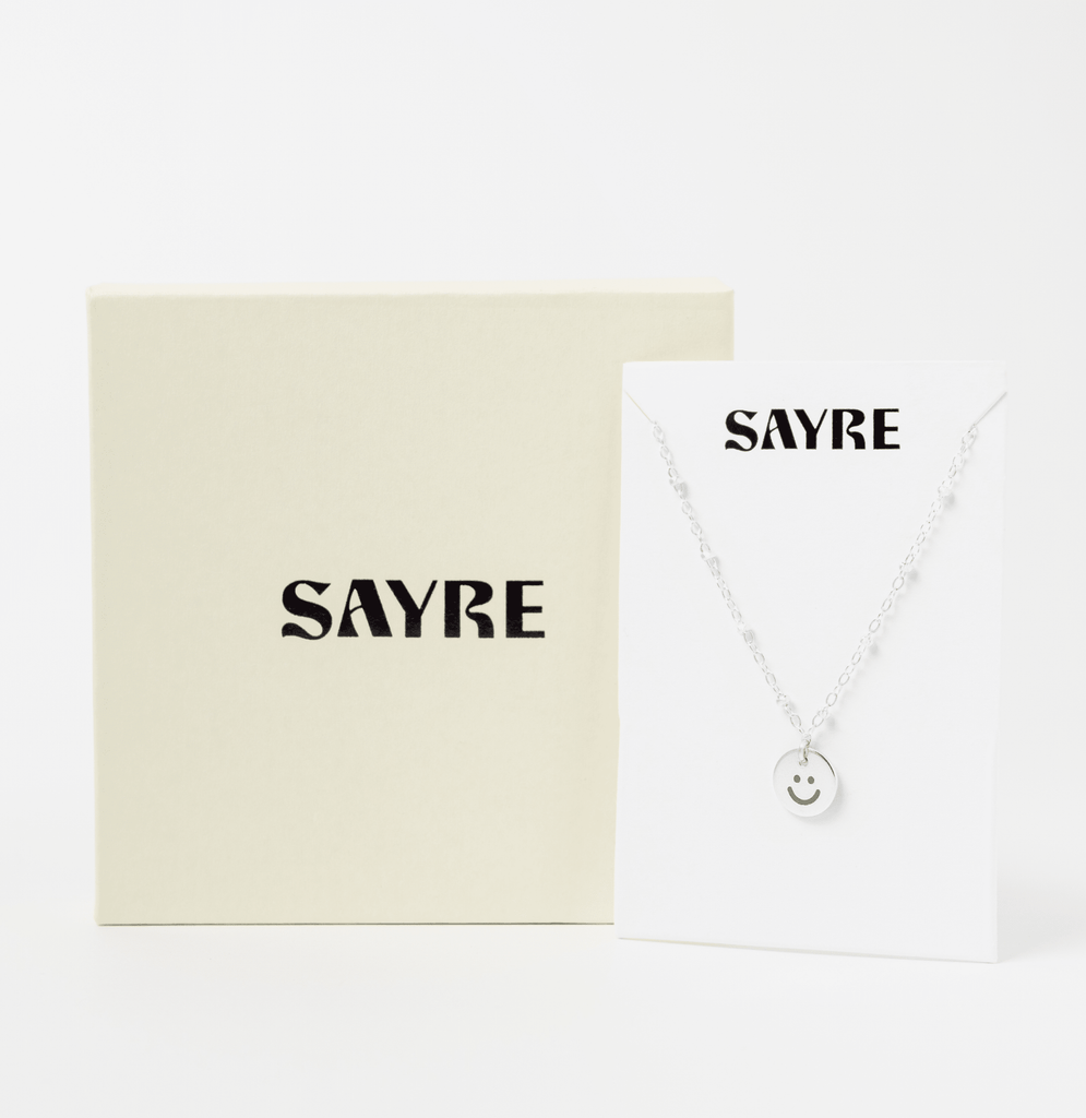 PS + Sayre Happy Charm Necklace in Sterling Silver