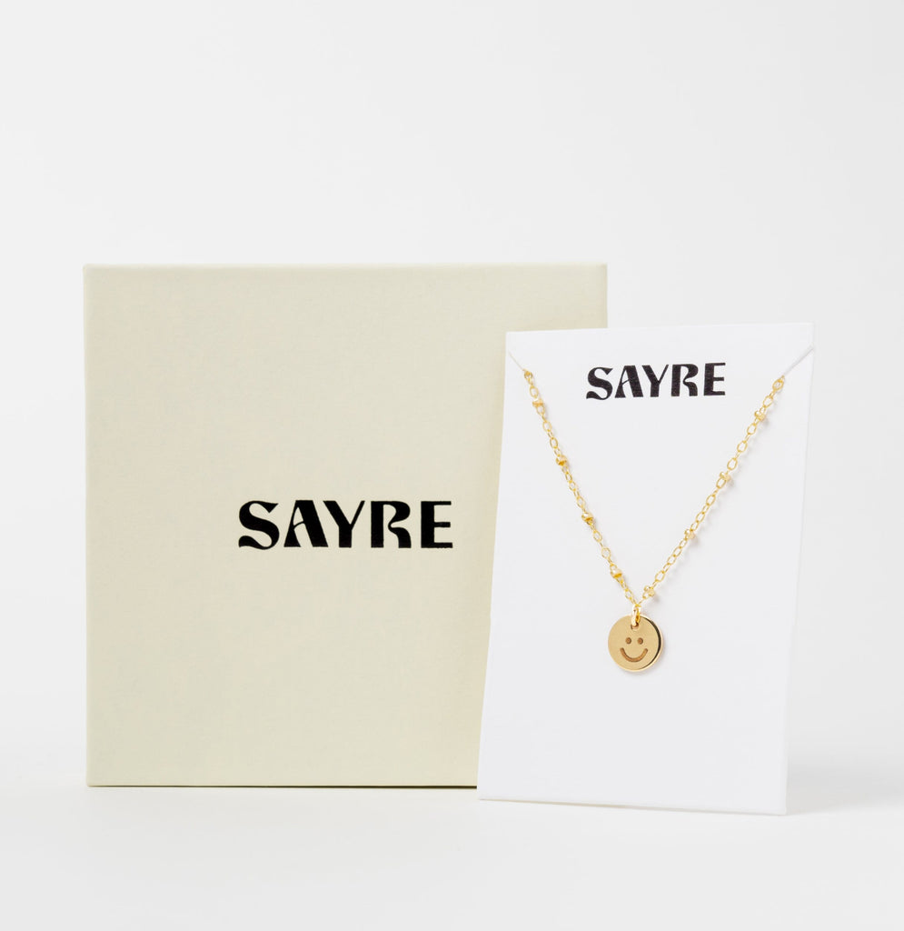 PS + Sayre Happy Charm Necklace in 14k Gold Filled Yellow