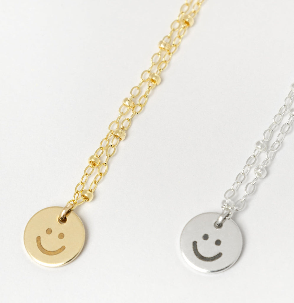 PS + Sayre Happy Charm Necklace in 14k Gold Filled Yellow