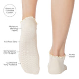 Ruffle Full Foot Grip Sock