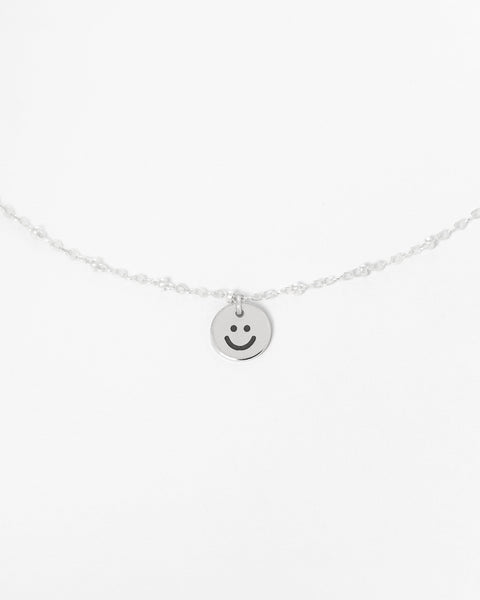 PS + Sayre Happy Charm Necklace in Sterling Silver