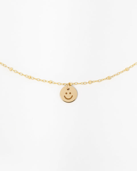 PS + Sayre Happy Charm Necklace in 14k Gold Filled Yellow