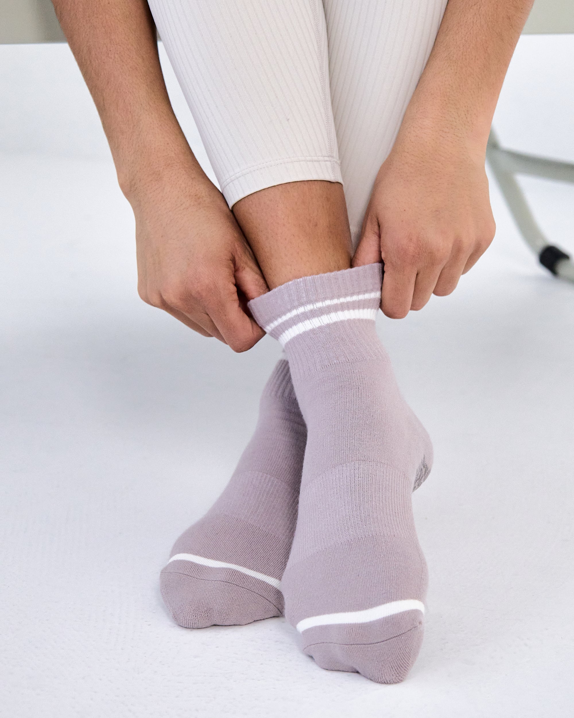 Varsity Ankle Grip Socks for Pilates, Barre & Yoga | Pointe Studio