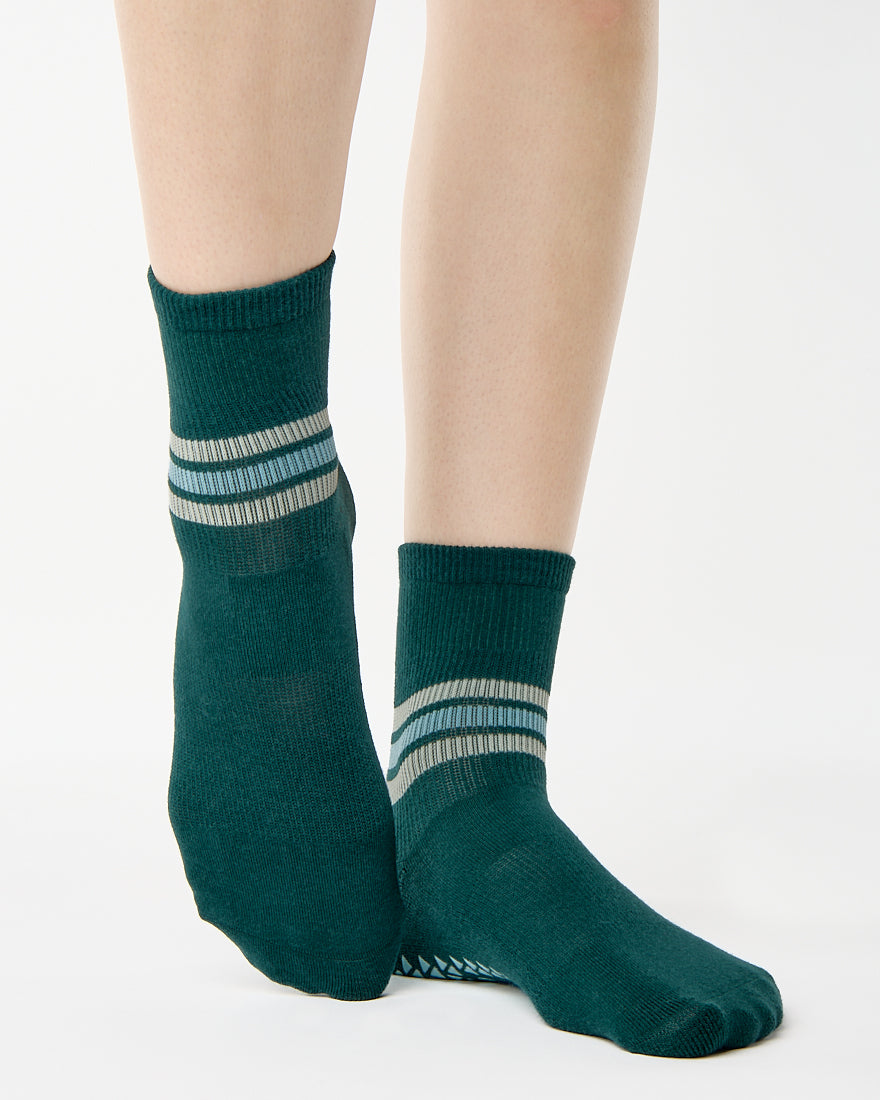 Phoebe Ankle Grip Sock - Field