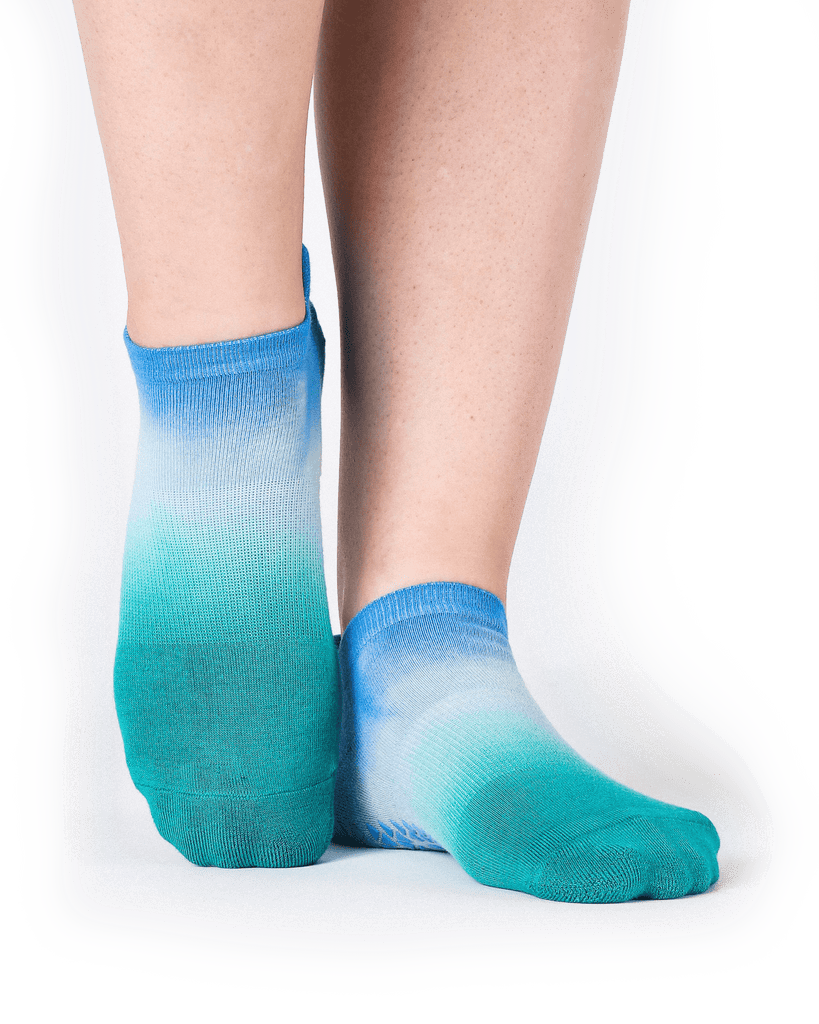 Blue & Teal Grippy Socks