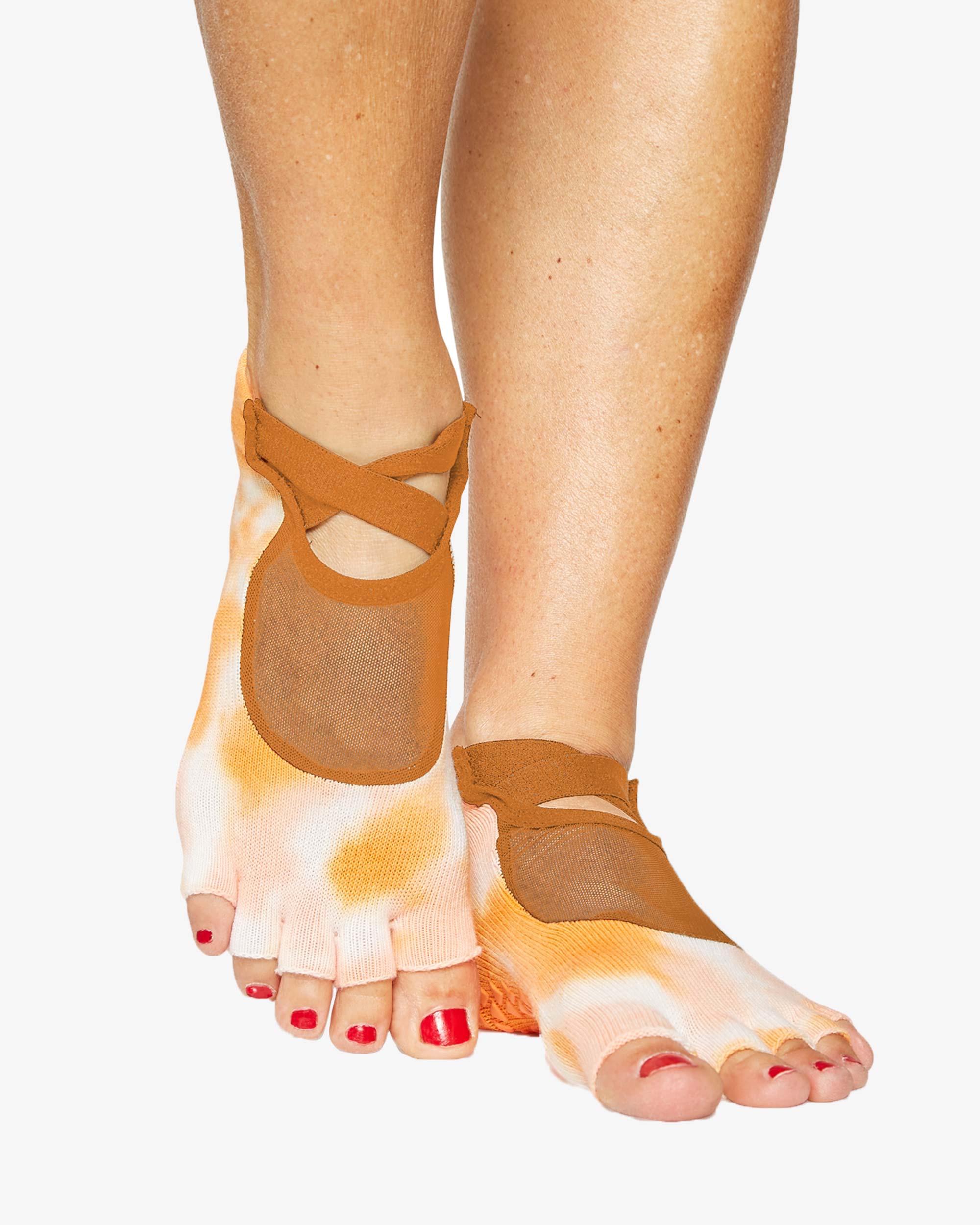 Jamie Toeless Grip Sock All over grip and power mesh for ventilation will power you through your hardest workout!