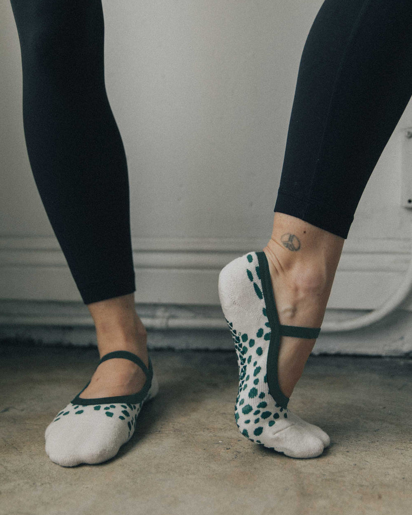 Pointe Studio Karina Grip Strap Sock - Womens - Charcoal - Dancewear Centre
