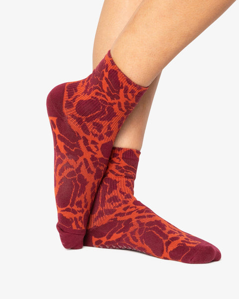 Crackle Ankle Grip Sock