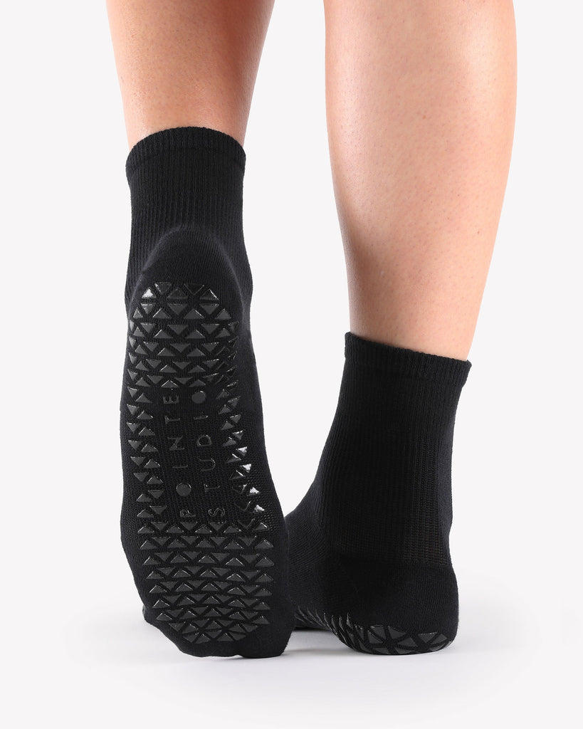 Mens Be Bold - Forest Crew Grip Socks (Barre / Pilates)