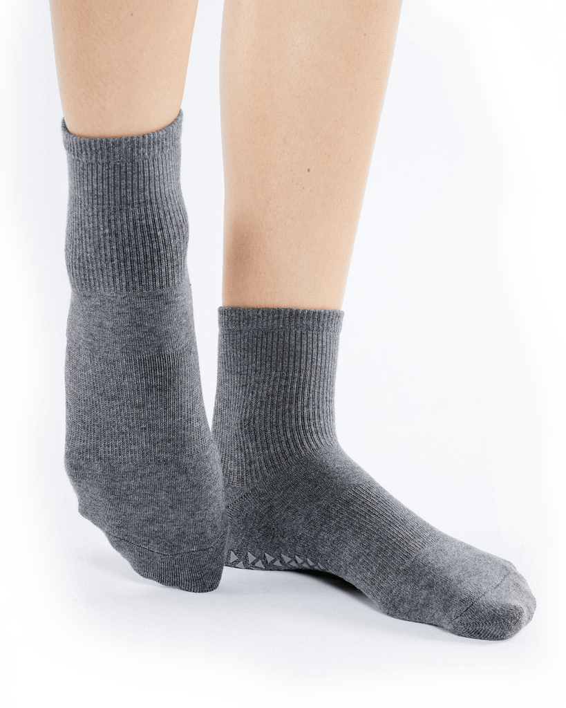 Pointe Studio Karina Grip Strap Sock - Womens - Charcoal