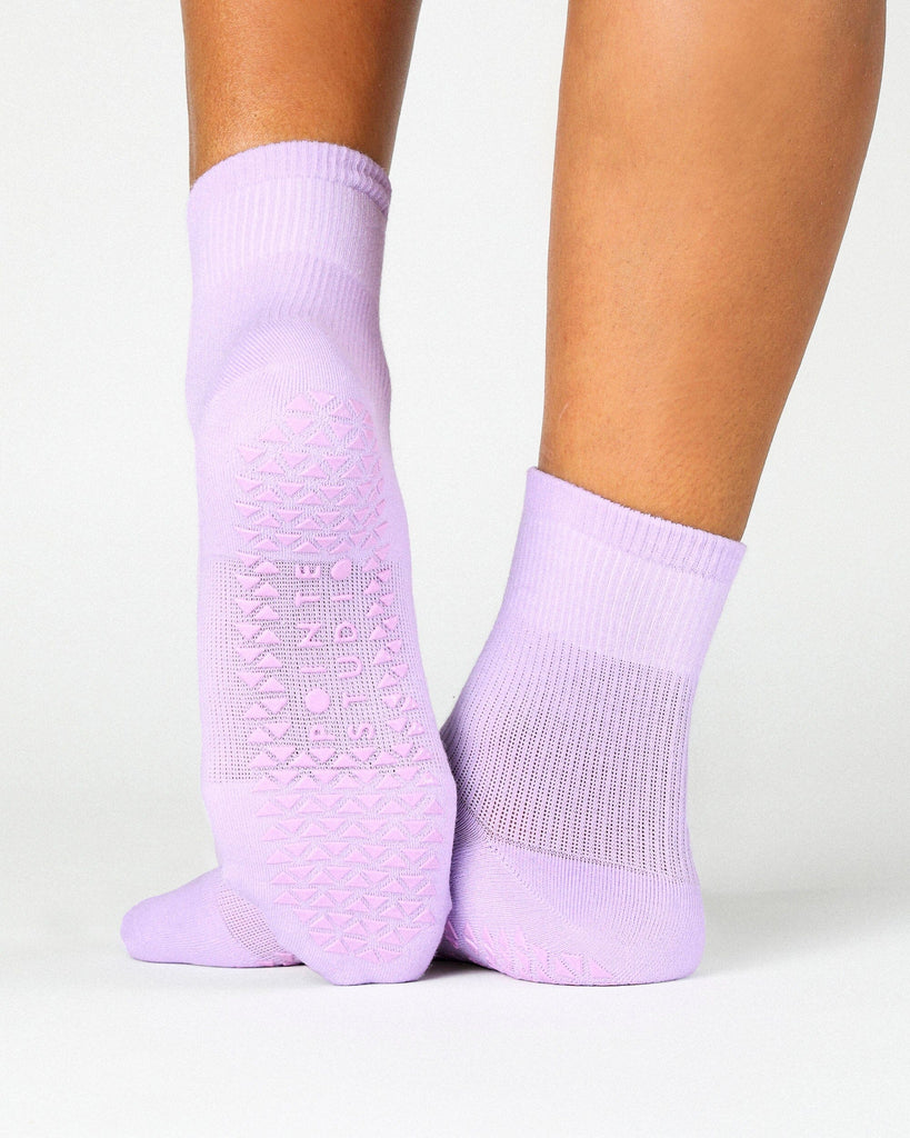 Women's Lilac Pilates Socks
